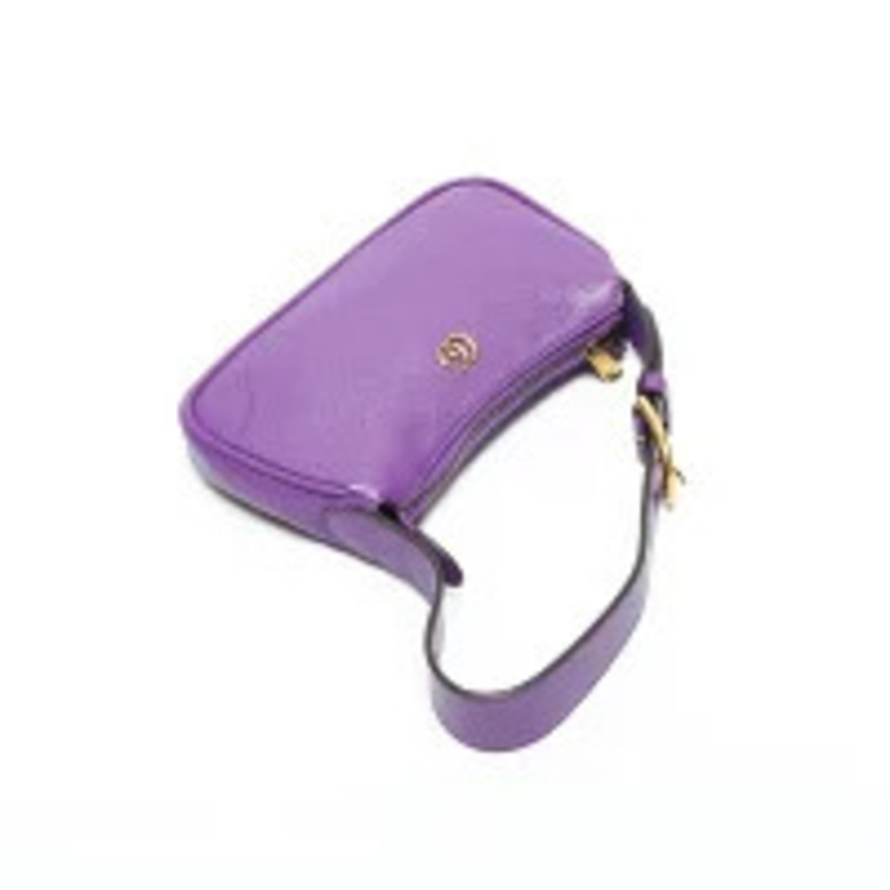 Gucci Hobo Aphrodite Leather Shoulder Bag Purple - Picture 10 of 13